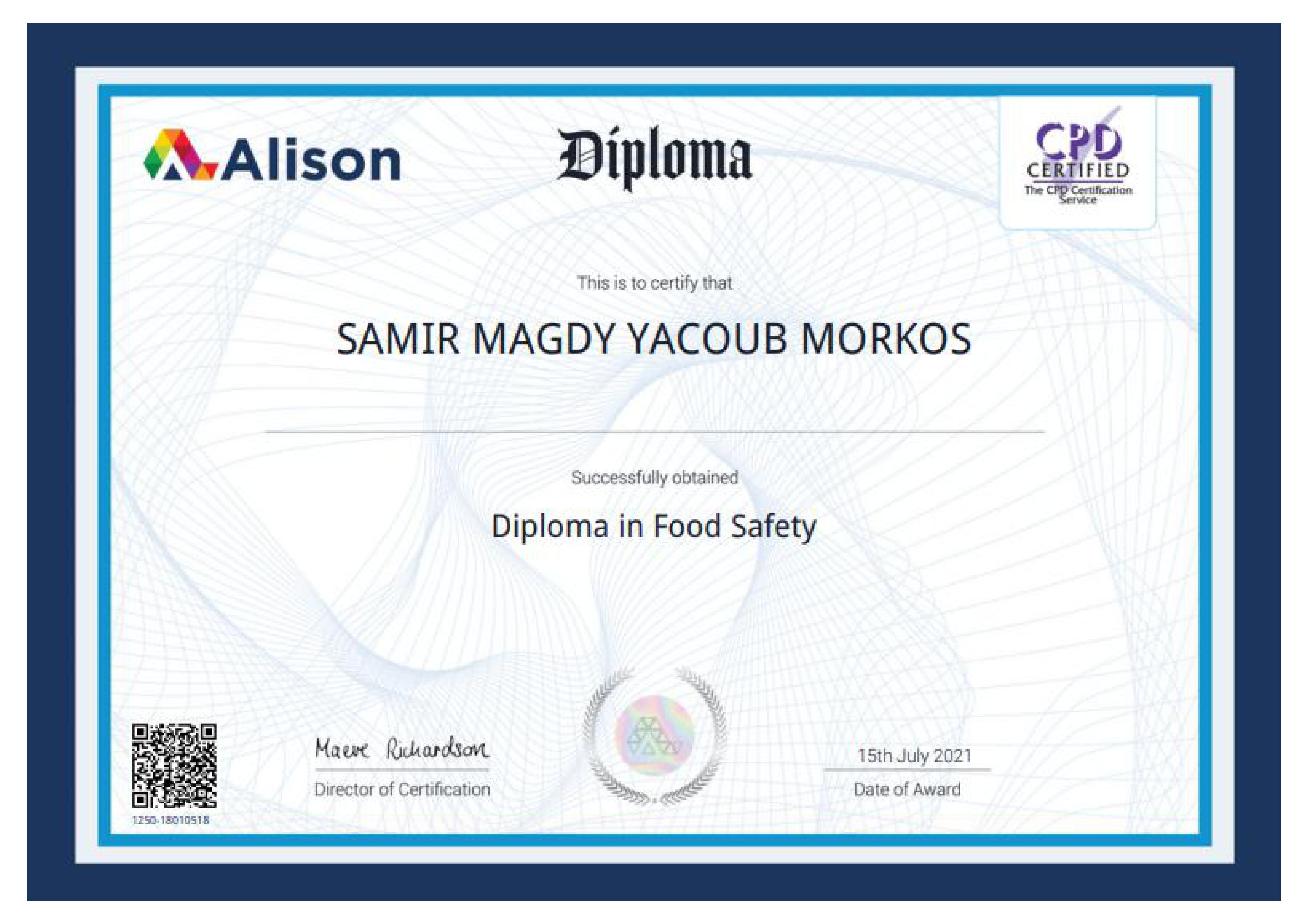 Food Safety Diploma